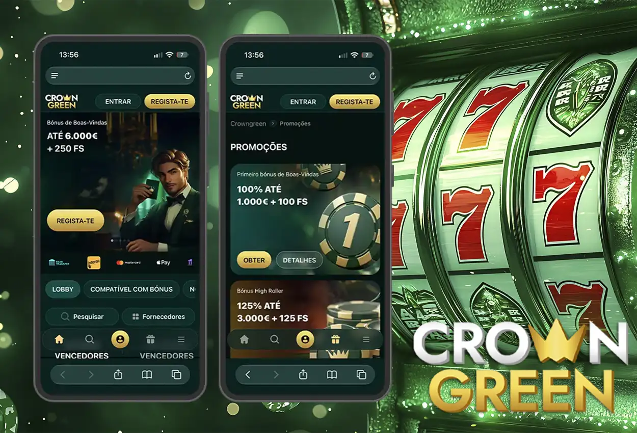 CrownGreen App Portugal: Baixar para Android e iOS Aplicação Web