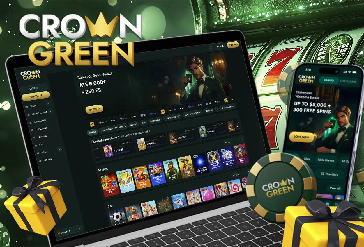 CrownGreen Casino Portugal: Site oficial e caça-níqueis a dinheiro real